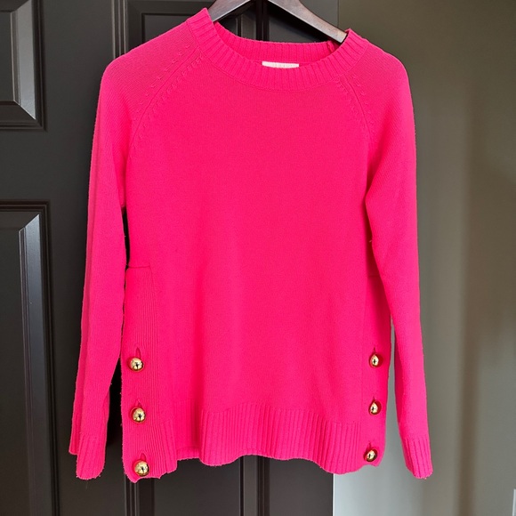 Sail to Sable Sweaters - Sail to Sable Vibrant Pink Sweater with Gold Accents